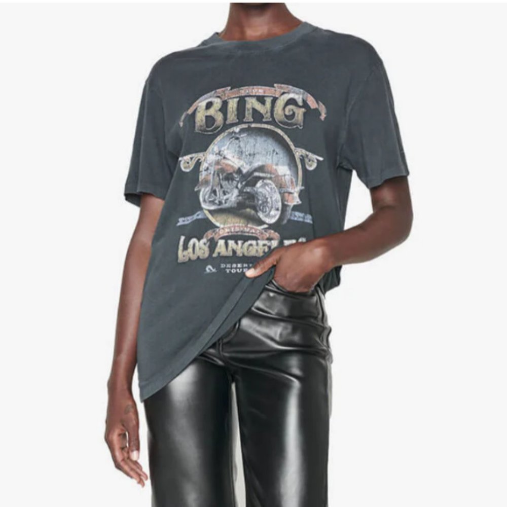 Anine Bing Lili Tee Biker - Picture 2 of 9
